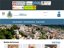 Tablet Screenshot of comune.varallo.vc.it